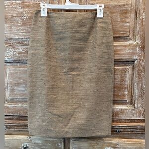 ANTONIO MELANI Textured Brown Pencil Skirt Size 4
